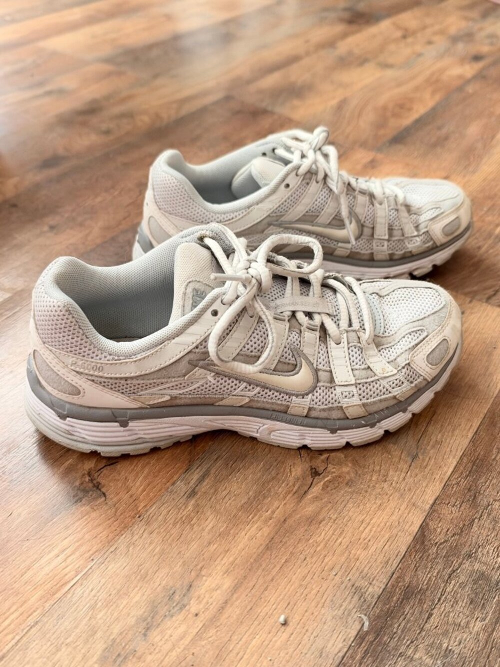 Nike P-6000 Sneakers White Grey Women's 7.5